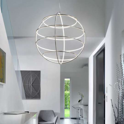 XXL Design LED Hängelampe Globe 75cm Kugelleuchte dimmbar – Pendelleuchte dimmbar