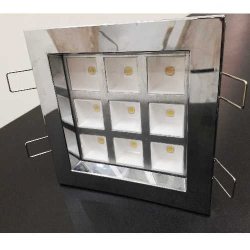 13W LED Downligt 230V dimmbar warmweiß eckig – Einbaustrahler IP20, dimmbar