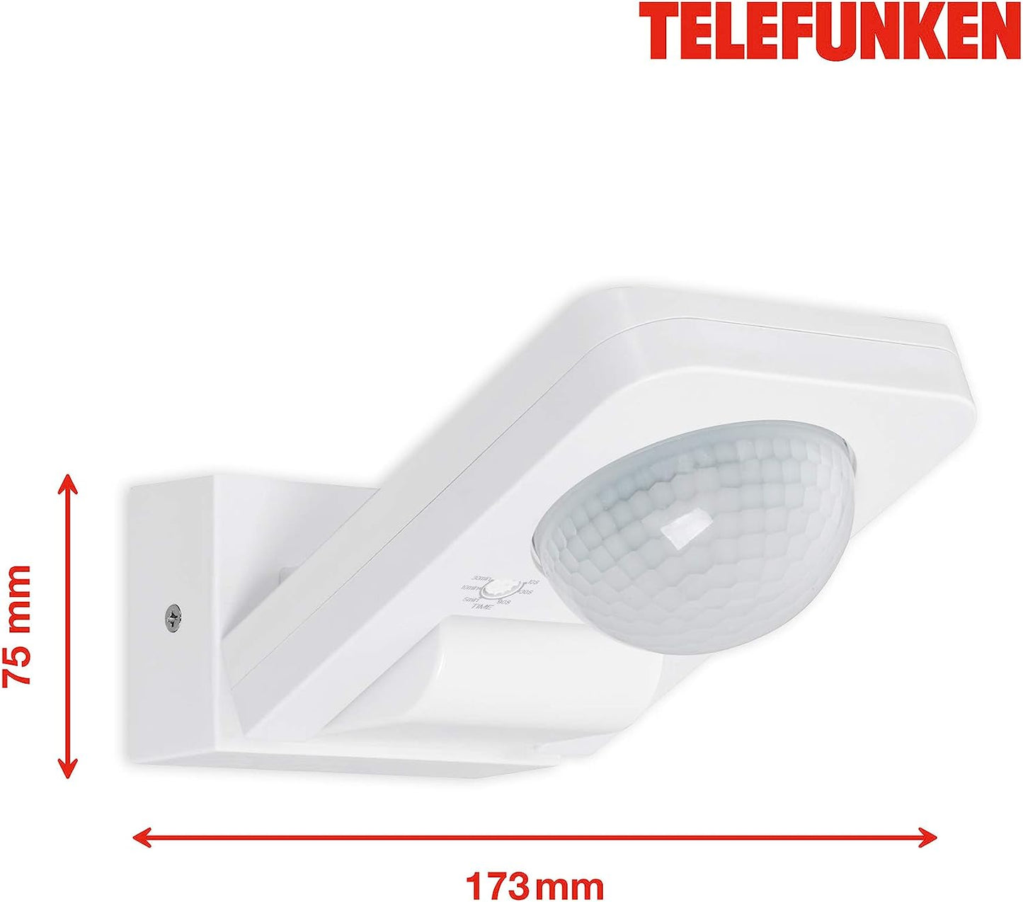 Bewegungsmelder für außen weiß 20m Reichweite 360° IP65