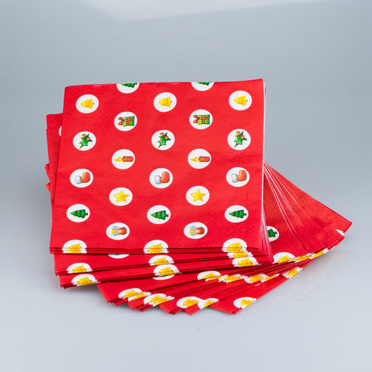 20 Servietten Weihnachten X-mas 3095 Papierservietten für Tischdeko 33 x 33cm 3-lägig Soft – stilvolles Wohnaccessoire & Deko
