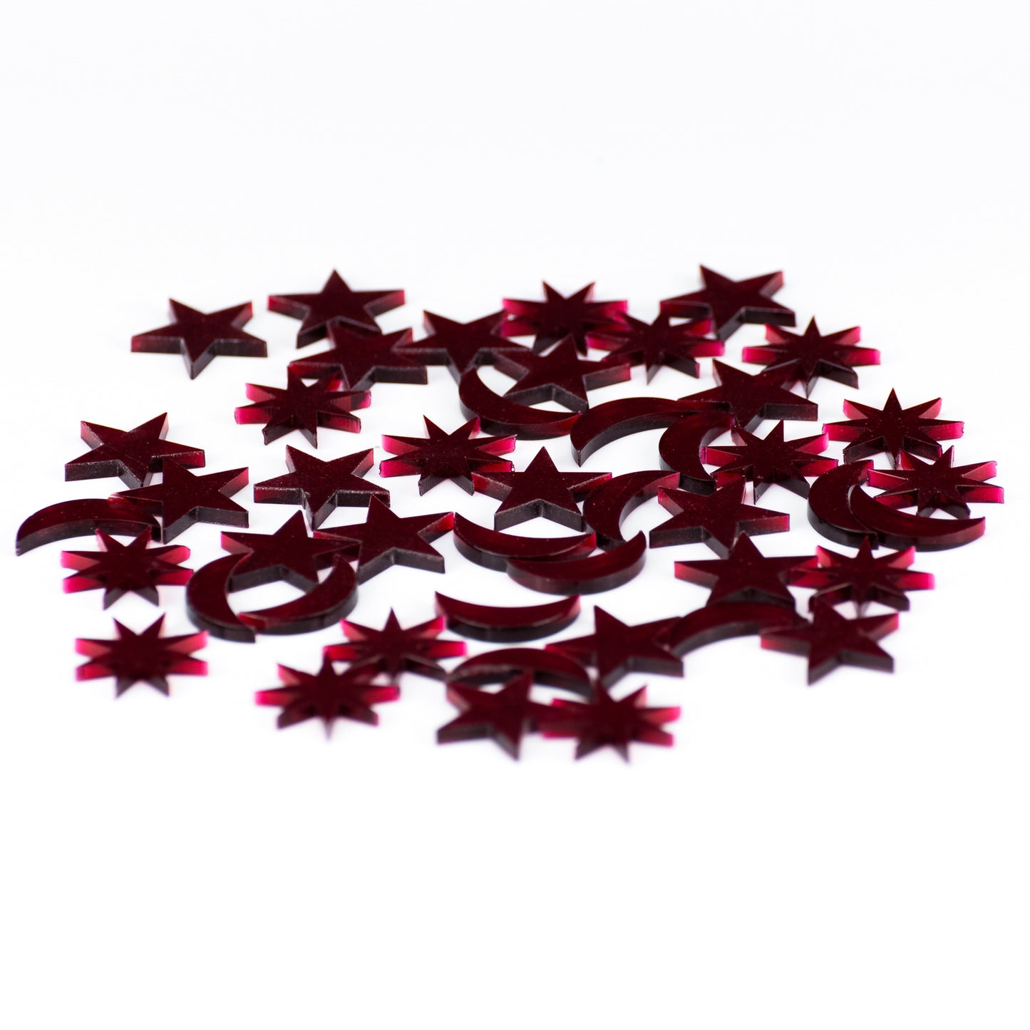 50 Stück Dekosteine Acrylsteine Weihnachten X-mas Schmuck 1,2cm Tischdeko – Weihnachtsdeko