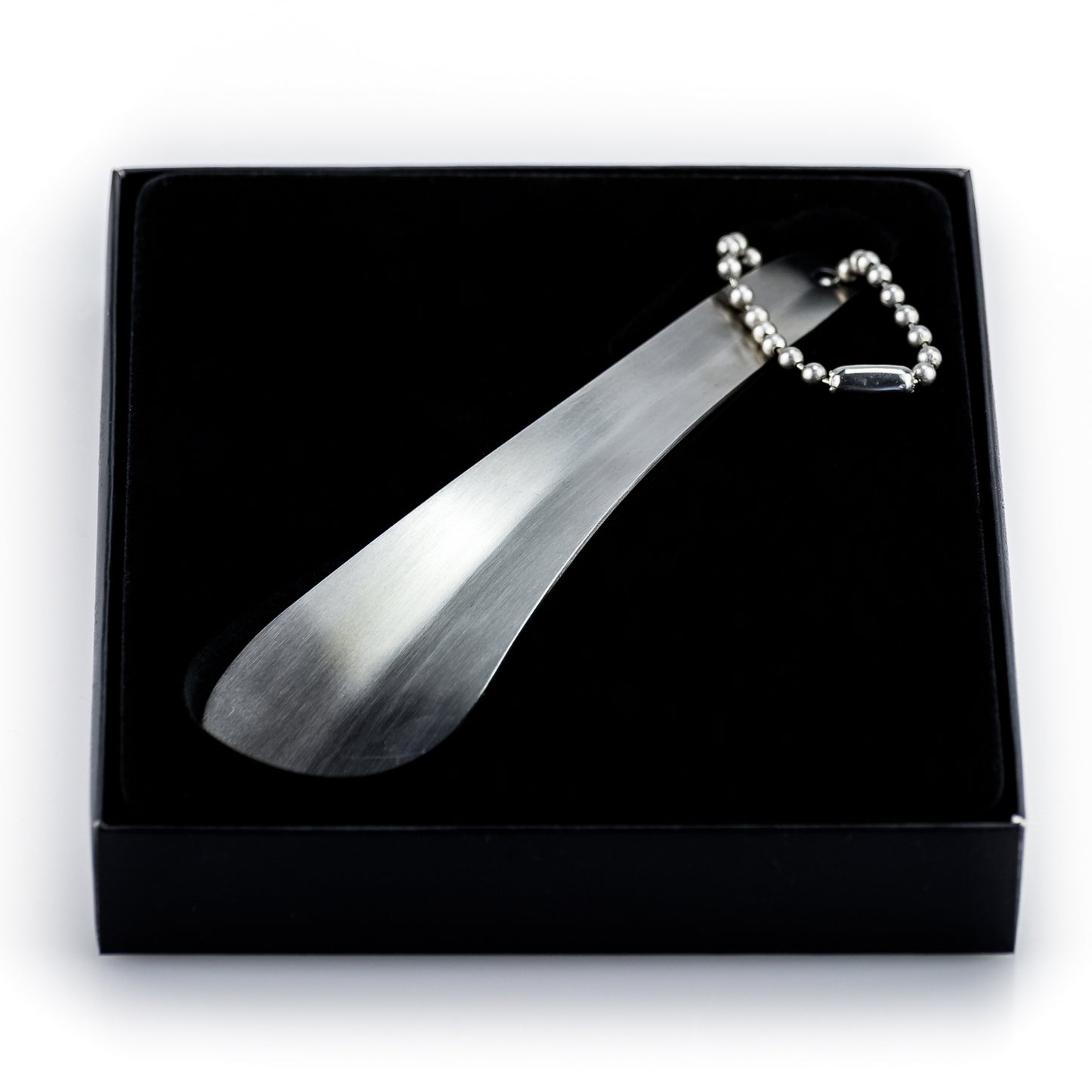 Edelstahl Schuhlöffel in Box Anziehhilfe Anzieher Schuhanzieher Schuh – stilvolles Wohnaccessoire & Dekoartikel aus Europa