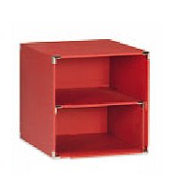 4 Stück Checkersbox Sompex 4081 Boxen Checkers, 4-er Set 30x30x30 cm, schwarz