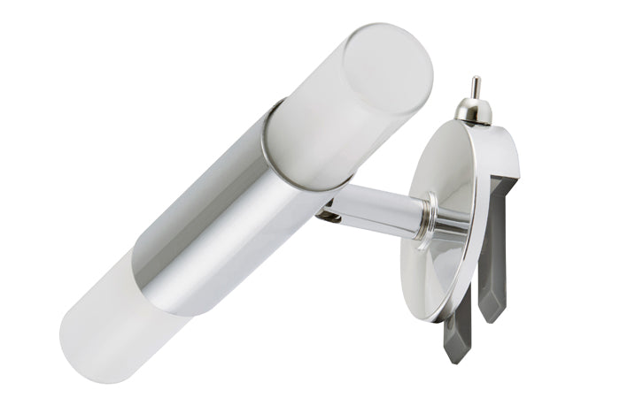 Spiegel-Klemmleuchte mit Schalter 2x G9 LED Chrom