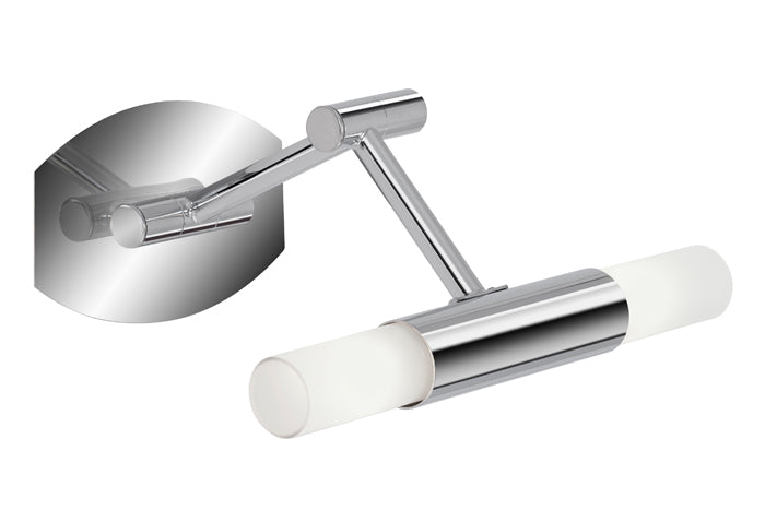 Bad Wandleuchte SPLASH 2-flammig Chrom Glas matt inkl 2x G9 LED