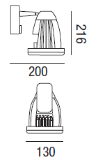 3 Phasen LED Strahler Syrma 14W 3000K warmweiß