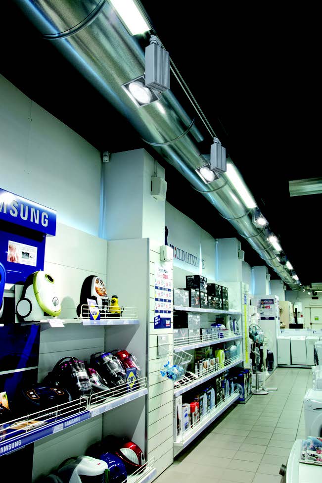 3-Phasen Strahler 40W LED Axolute 1 Chameleon grau