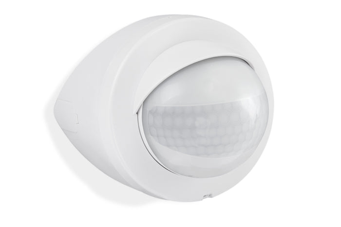 Bewegungsmelder für außen weiß Reichweite 12m 200° Eckmontage IP44