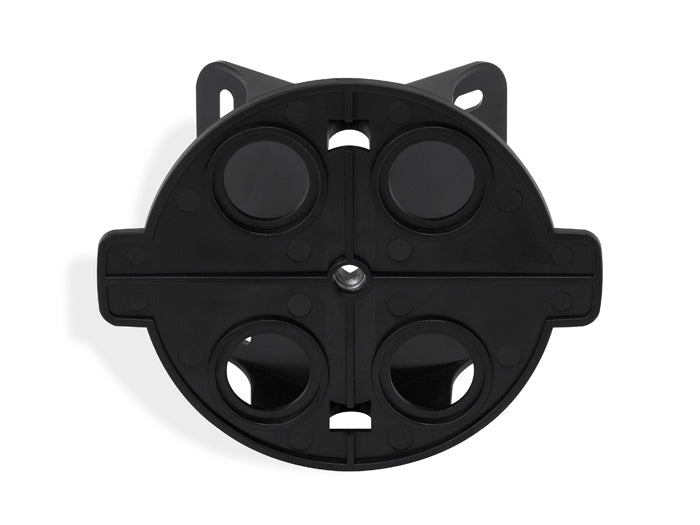 Adapter zur Eckbefestigung von Bewegungsmeldern schwarz Kunststoff 100x51mm