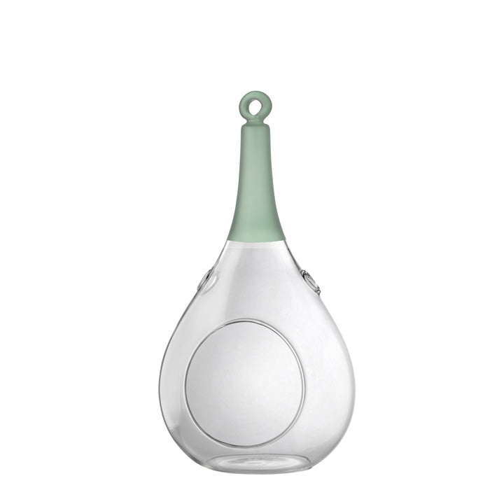 Taura grün klein Windlicht zum aufhängen Glas Hängedekoration – Teelichthalter / Teelichtglas – stilvolles Wohnaccessoire & D