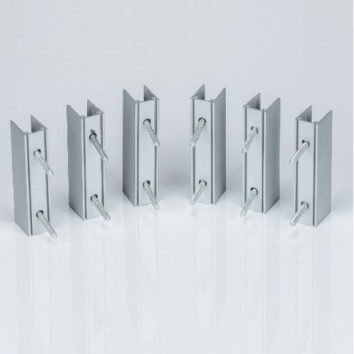 6er Pack Befestigungshalter Alu für LED Neon Flex Lichtschlauch