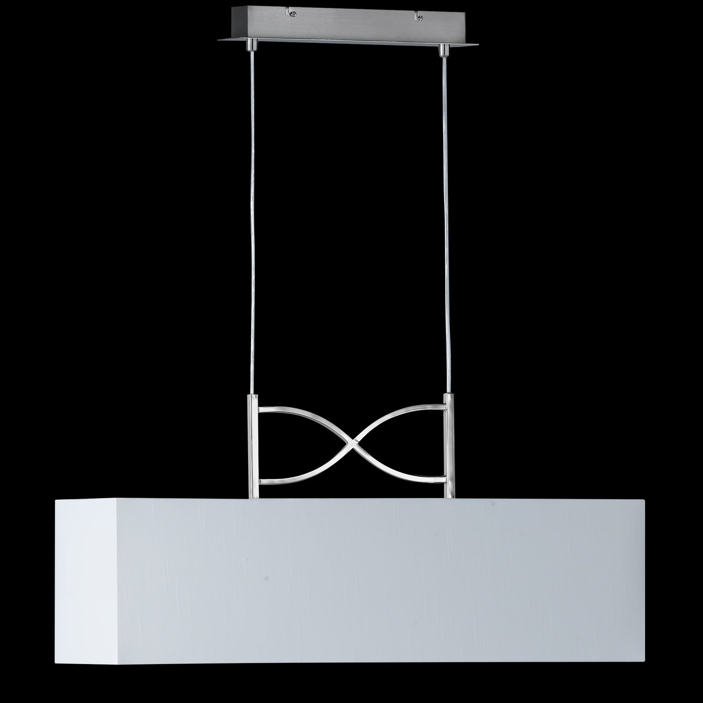 Hängeleuchte Anni Eckig-Schirm Weiß – Pendelleuchte dimmbar, E27