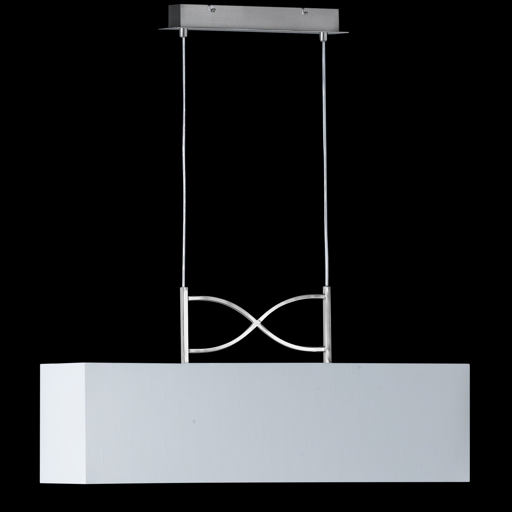 Hängeleuchte Anni Eckig-Schirm Weiß – Pendelleuchte dimmbar, E27