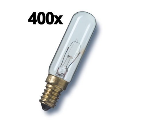 400x E14 25W 24V Röhrenform – E14 – 25W – 2850 Kelvin – 200 Lumen