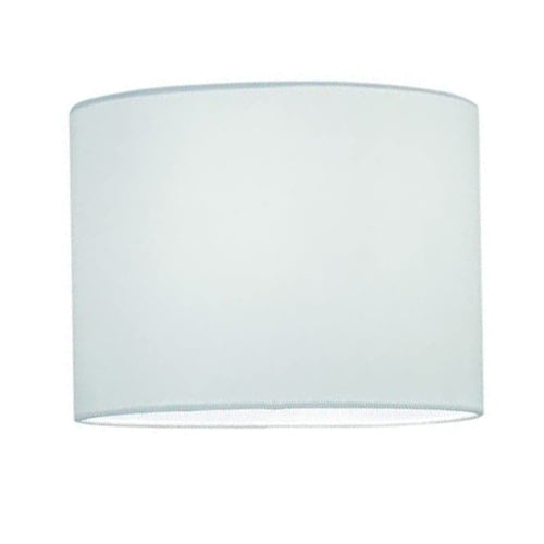 Lampenschirm Stoff weiß rund Zylinder E27 Ø 24cm Tischlampe – Lampenschirm Stoff