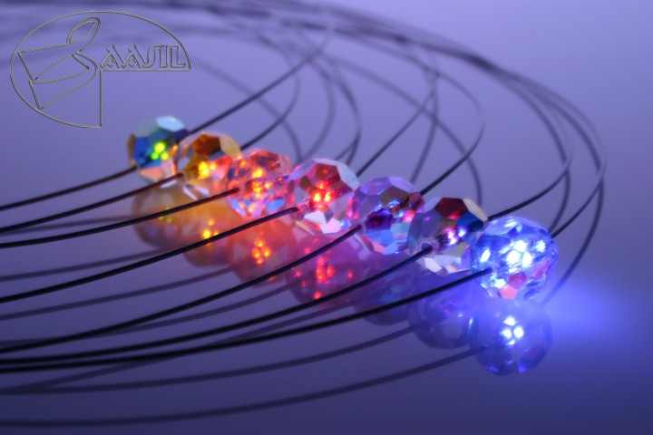 50050 Armband von Firejewel Ball Weiß Kristall LED Schmuck mit Kristal – stilvolles Wohnaccessoire & Dekoartikel aus Europa