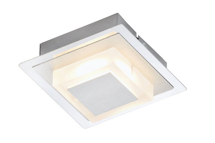 Kleine LED Wand- & Deckenleuchte Aufputz-Spot 12x12cm eckig – Deckenleuchte dimmbar