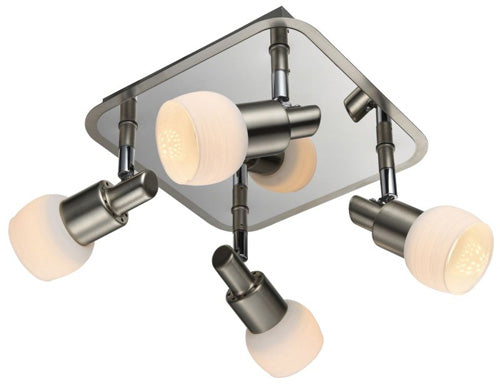 Armatur Deckenlampe quadratisch 4 flammig