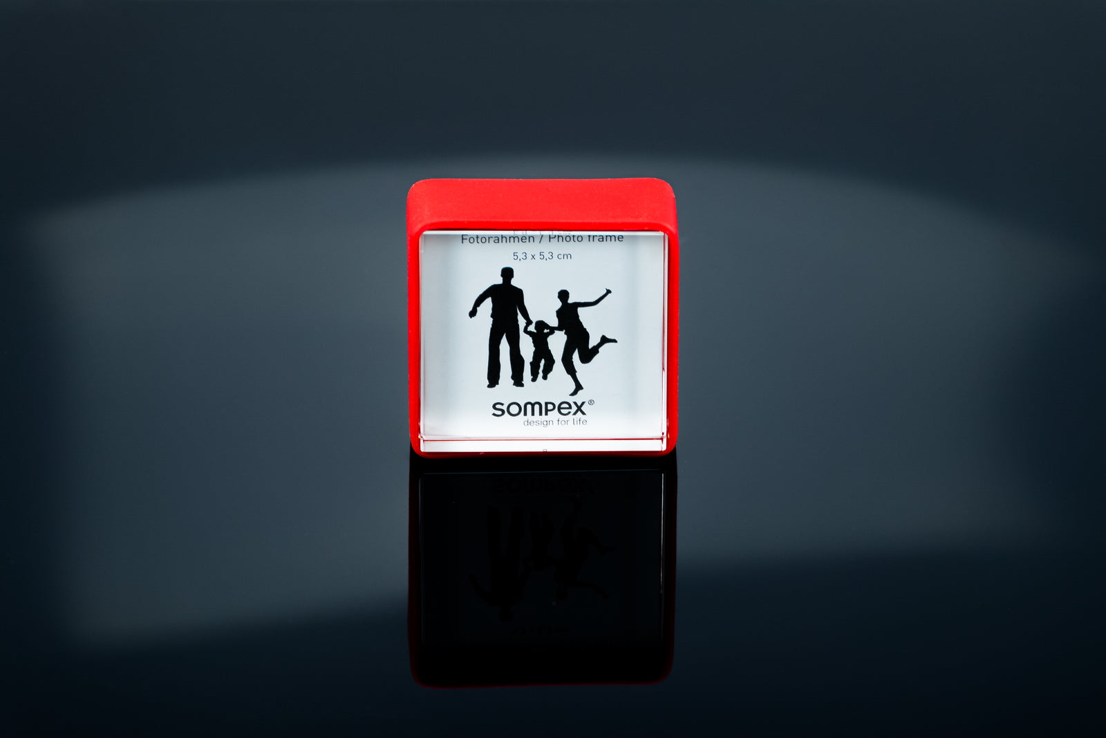 Mini Bilderrahmen beidseitig Fotorahmen 5 x 5 cm rot 41872 Sompex – stilvolles Wohnaccessoire & Dekoartikel aus Europa