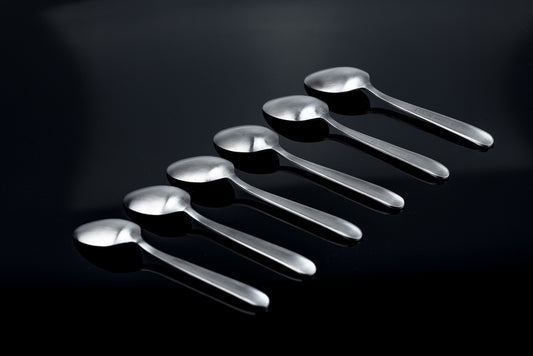 Mars 30703 Espressolöffelset 6er Edelstahl 18/10 matt Espresso Löffel – stilvolles Wohnaccessoire & Dekoartikel aus Europa