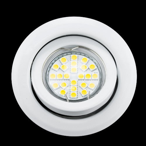 Einbaustrahler weiß Schwenkbar MR16 flach Alpe – Einbaustrahler IP20, schwenkbar, 50mm