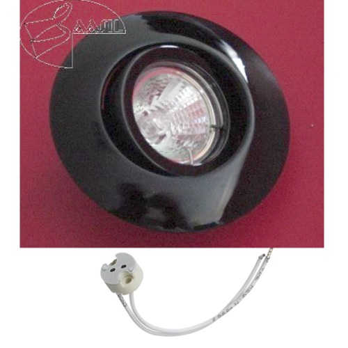 Einbaustrahler POLY in Schwarz aus Polycarbonat MR11 – Einbaustrahler IP21, schwenkbar, dimmbar, 35mm