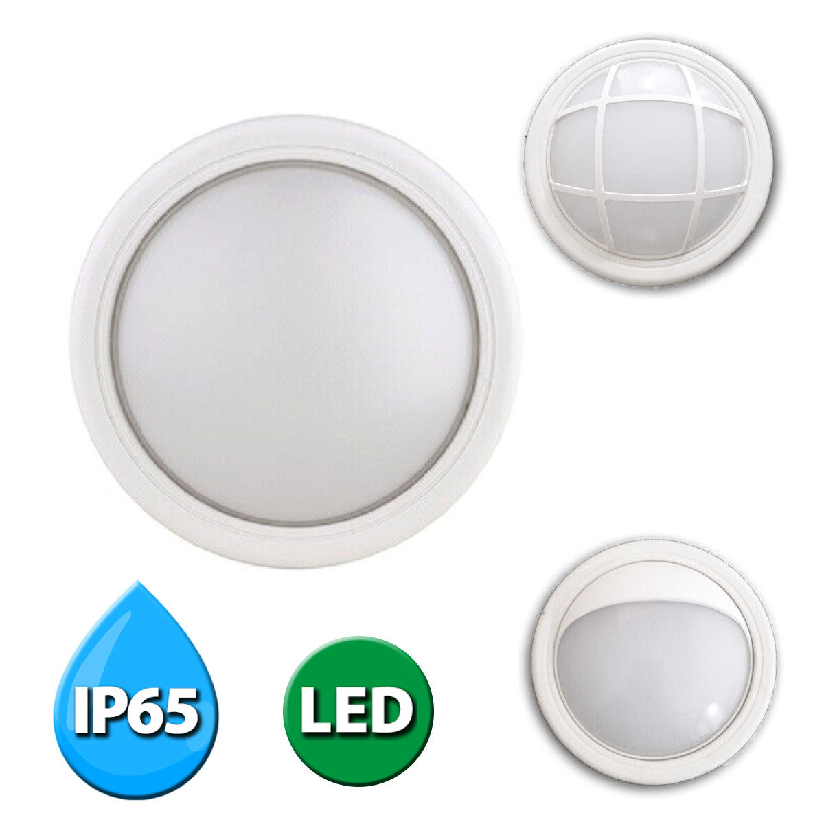 Odense LED Außen Decken-/Wandleuchte IP65 weiß