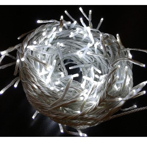 Außen 18m Lichterkette mit Mini LED 240-flg., weiß Licht einstellbar – LED Außenlichterkette wetterfest für Garten & Terrasse