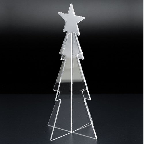 Mini Acryl Tannenbaum klar Deko Weihnachtsbaum 16cm – stilvolles Wohnaccessoire & Dekoartikel aus Europa