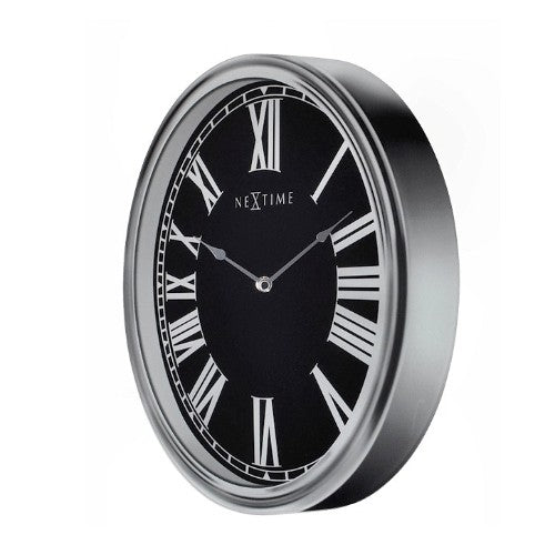 3D Wanduhr Houdini schwarz-grau