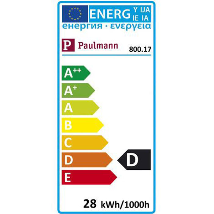 E27 Halogen 28W Tropfenform klar dimmbar Paulmann 800.17