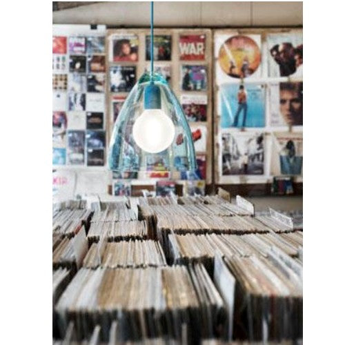 Acryl Lampenschirm E27 Türkis für Hängeleuchte Funk27