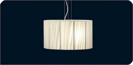 Lampenschirm silber glänzend 48x27cm 3x E27 – Lampenschirm Stoff