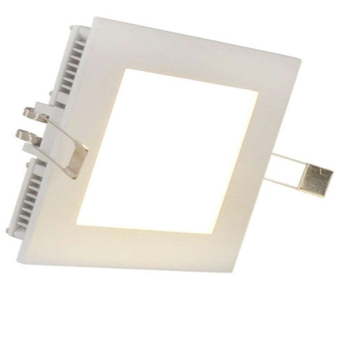 LED Panel-Einbauspot Eckig 12W 3000K – Einbaustrahler IP30, schwenkbar, dimmbar