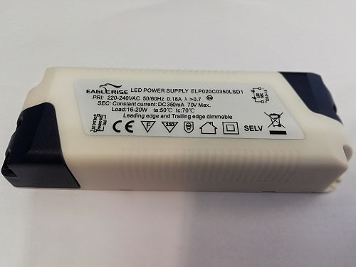 Eaglerise LED Treiber, Trafo 16-20W 350mA – LED-Treiber 24V dimmbar