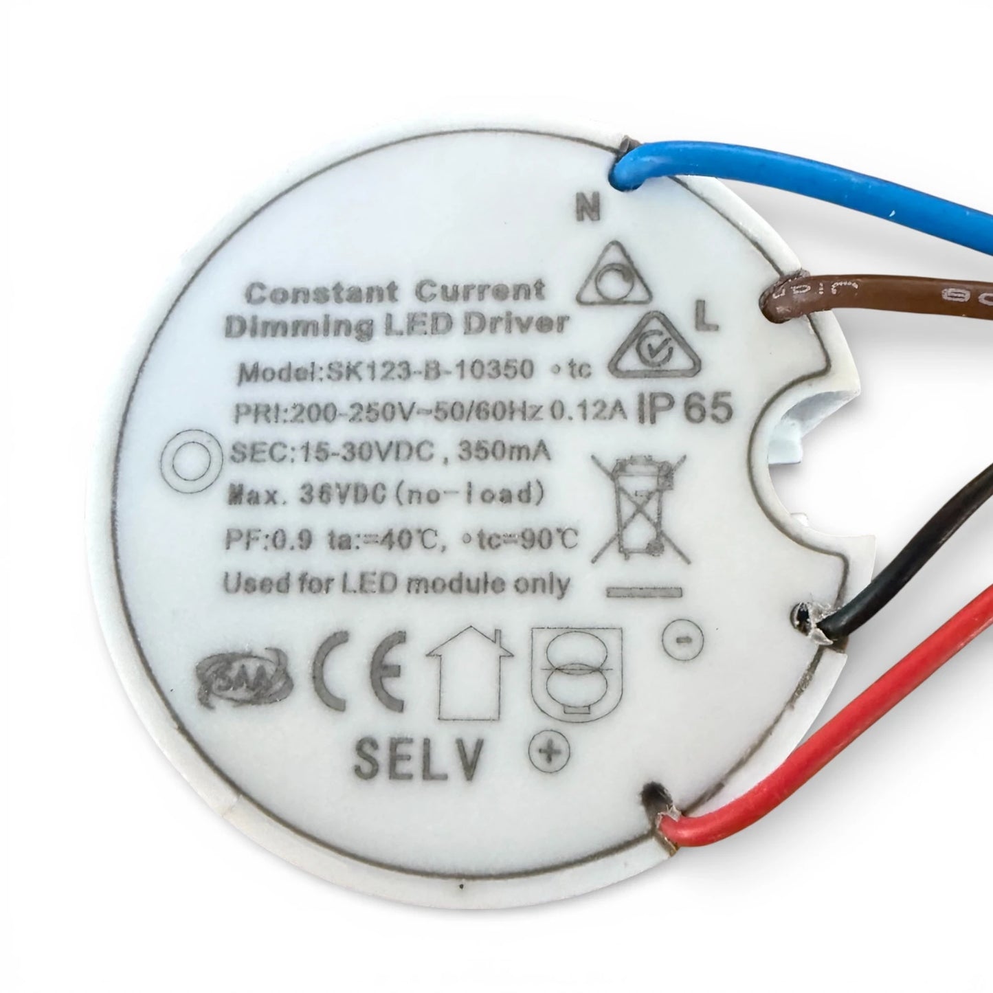 LED Treiber 350mA Anschlussseite IP65
