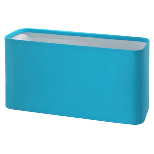 Lampenschirm Stoff türkis blau eckig E14 27cm Tischlampe – Lampenschirm Stoff