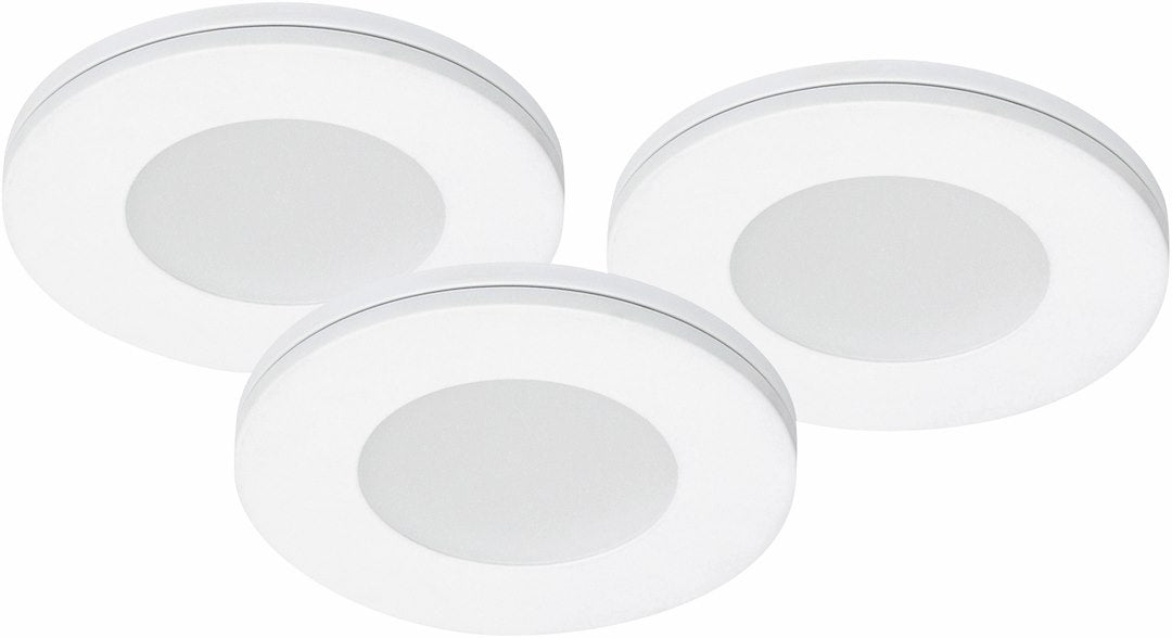 3er Set LED Spots Aufputz Möbelleuchten dimmbar weiß 9W 57mm MD-305 – Einbaustrahler IP21, dimmbar, 57mm