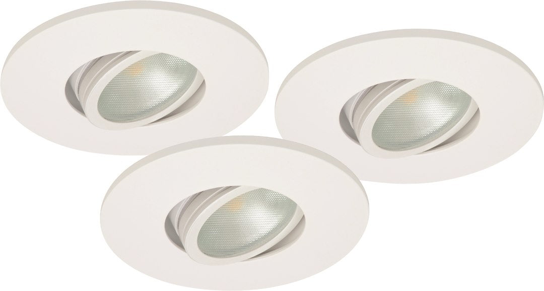 3er Set LED Spots dimmbar weiß schwenkbar 18W IP44 MD-350 – Einbaustrahler IP44, schwenkbar, dimmbar