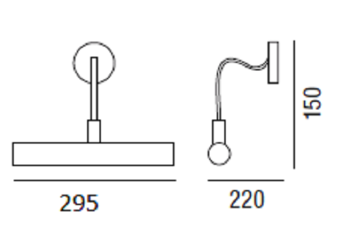 Bilderleuchte Spiegellampe Morrison weiß Retro Stil