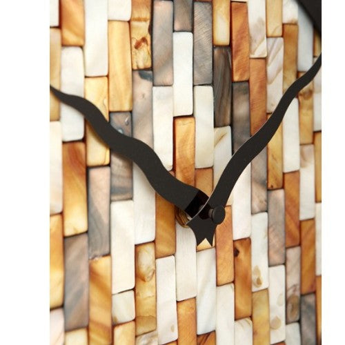 Design Wanduhr XXL mit Perlmutt Scheiben ؘ72cm 30127