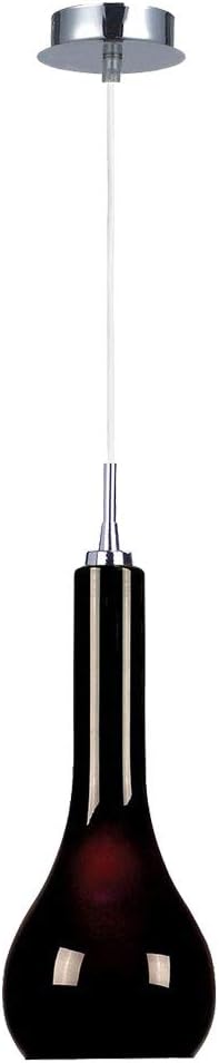 RIPASSO MINI Glas Schwarz 1flg. kleine schwarze Händelampe im skandinavischen Design – Pendelleuchte dimmbar