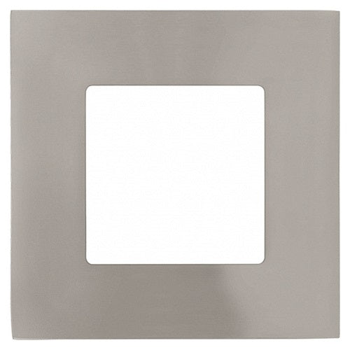 LED Slim Downlight Eckig Fueva 1 Nickel Matt Einbauleuchte – Einbaustrahler IP20, dimmbar