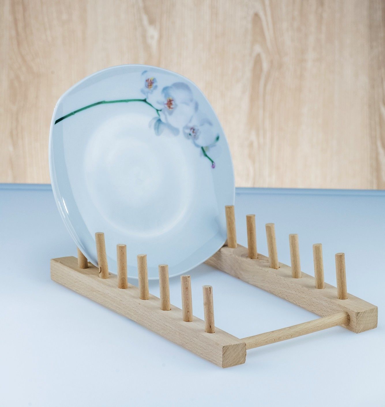 Abtropfgestell Holz 25cm Abtropfgitter Abtropfkorb Geschirr Stander Ho – stilvolles Wohnaccessoire & Dekoartikel aus Europa