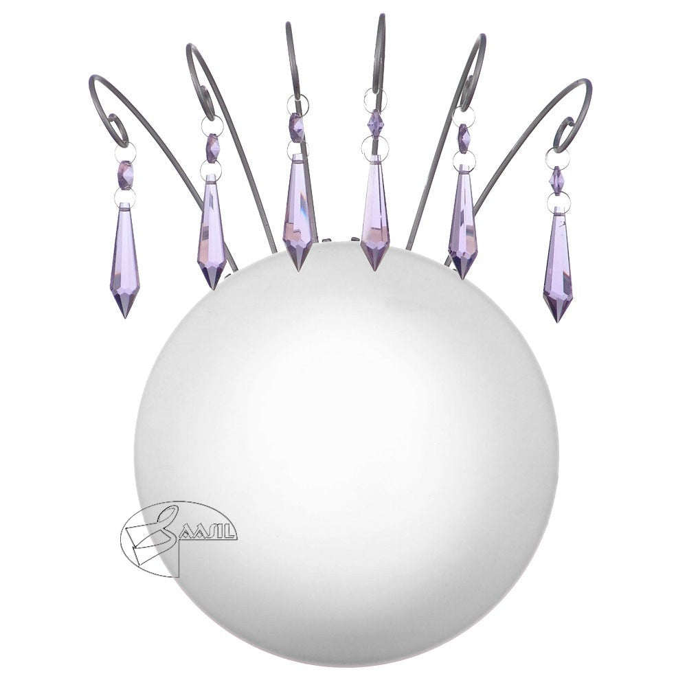 Kristall - Wandleuchte in Lila, 'Princess