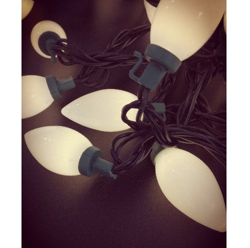 Deko 50er Lichterkette LED Zapfen Warmweiß glatt innen 5m