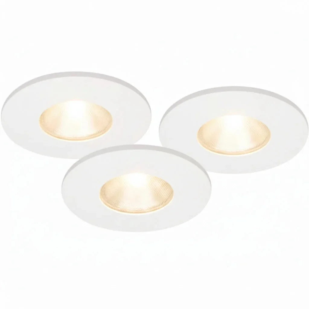3er Set LED Einbau Spots weiß ultra slim dimmbar IP44 – Malmbergs MD-315 (13W)
