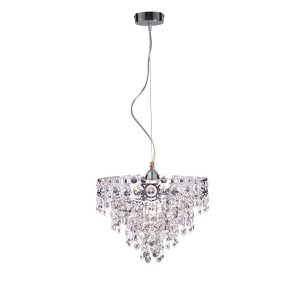 Hängeleuchte mit Kristallbehang