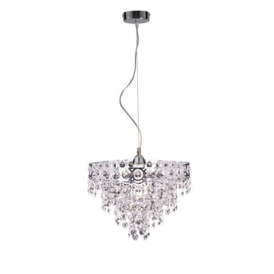 Hängeleuchte mit Kristallbehang