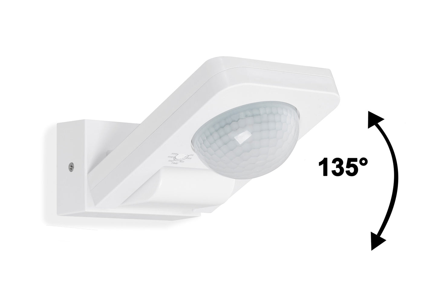 Bewegungsmelder für außen weiß 20m Reichweite  360° IP65